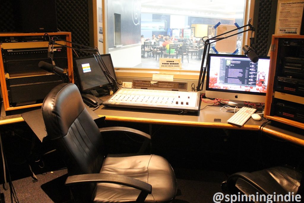 Studio at college radio station WGTB. Photo: J. Waits