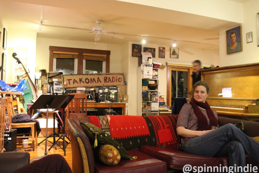 Laura Schnitker in Marika Partridge's house in Takoma Park. Photo: J. Waits