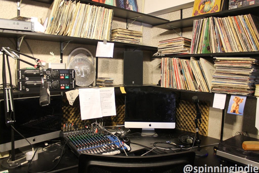 Studio at college radio station The SOCC. Photo: J. Waits