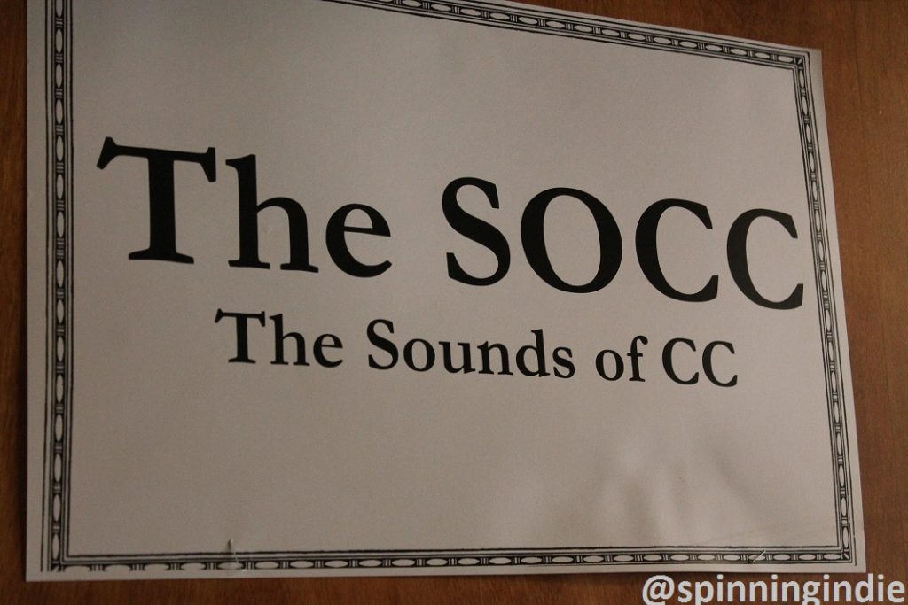 The SOCC: The Sounds of CC sign. Photo: J. Waits