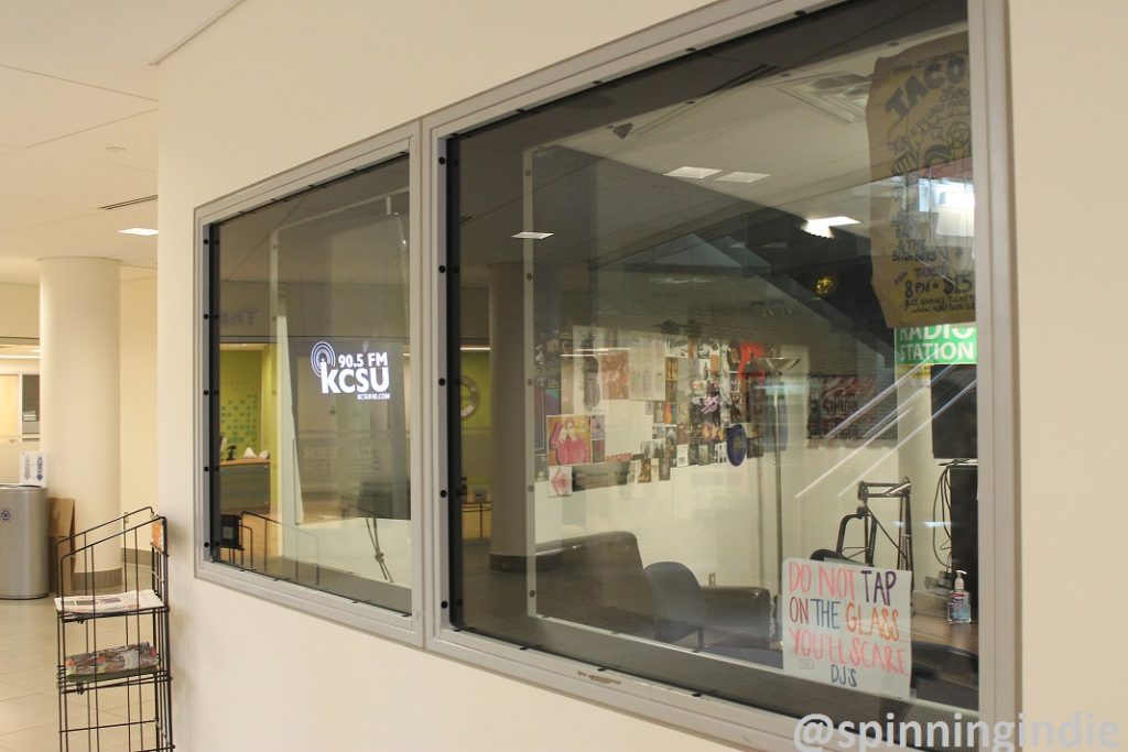 View of college radio station KCSU from the Lory Student Center. Photo: J. Waits