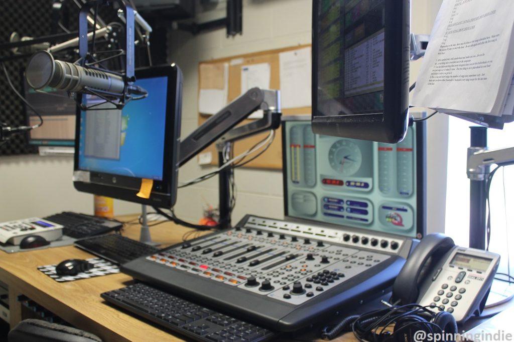 On-air studio at KEPC. Photo: J. Waits