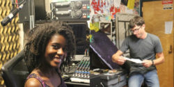 College Radio Station General Managers Eboni Statham and Mikey Goldenberg