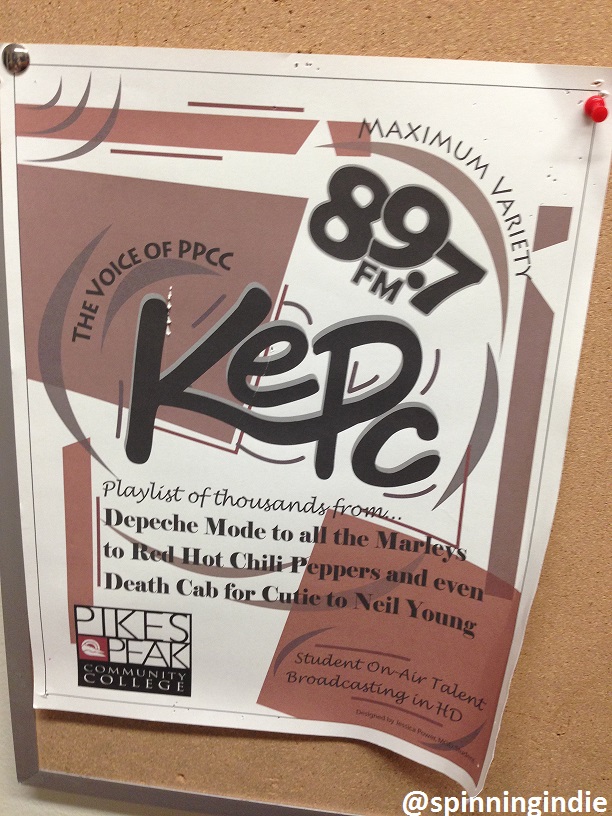 KEPC flyer posted at the college radio station. Photo: J. Waits
