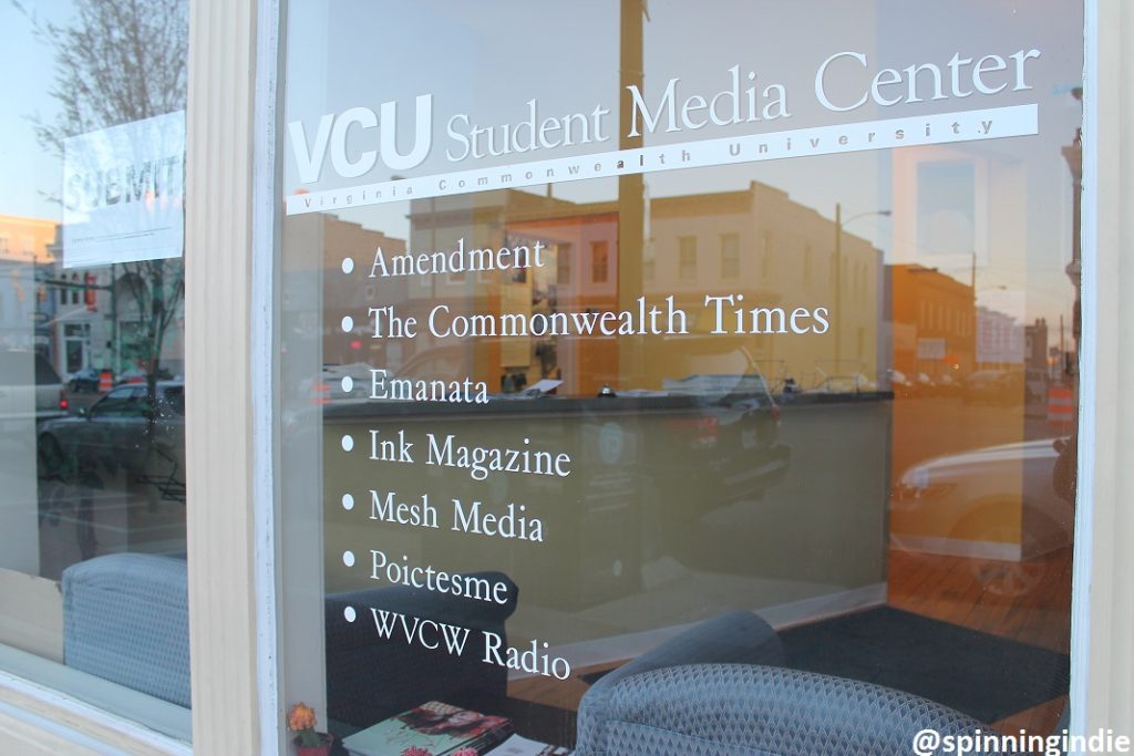 Entrance to VCU Student Media. Photo: J. Waits