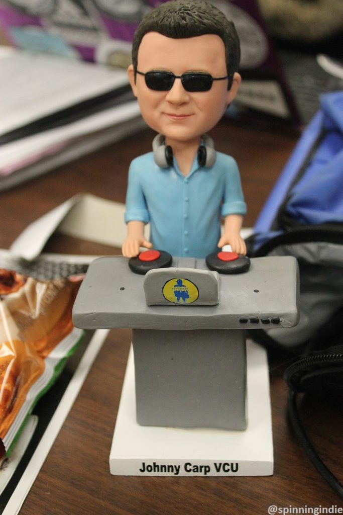 Custom bobblehead of WVCW staffer. Photo: J. Waits