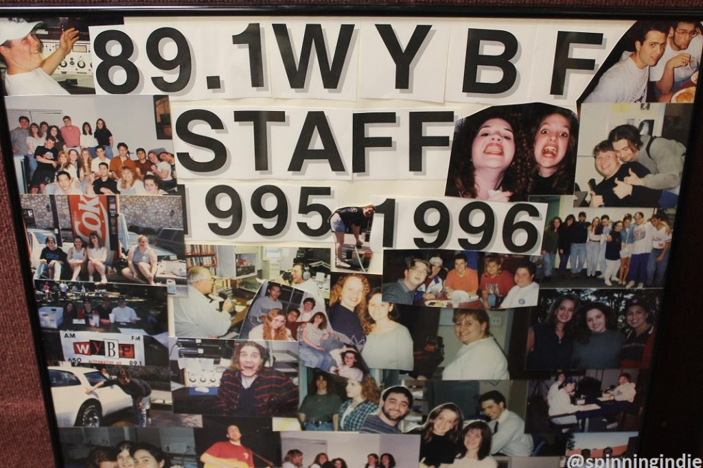 Photo collage from 1995-1996 WYBF staff. Photo: J. Waits