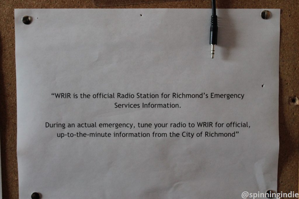 WRIR is an official emergency broadcast outlet for Richmond. Photo: J. Waits