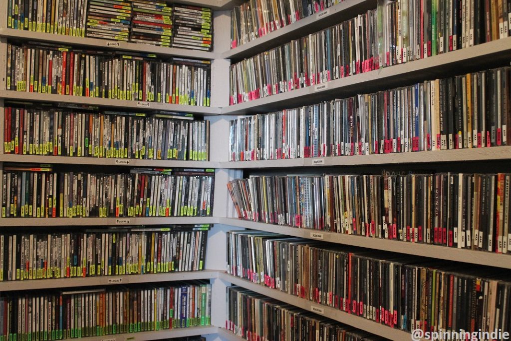 CD library at WRIR. Photo: J. Waits
