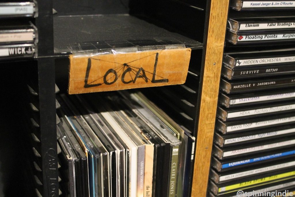 Local CDs in WDCE studio. Photo: J. Waits