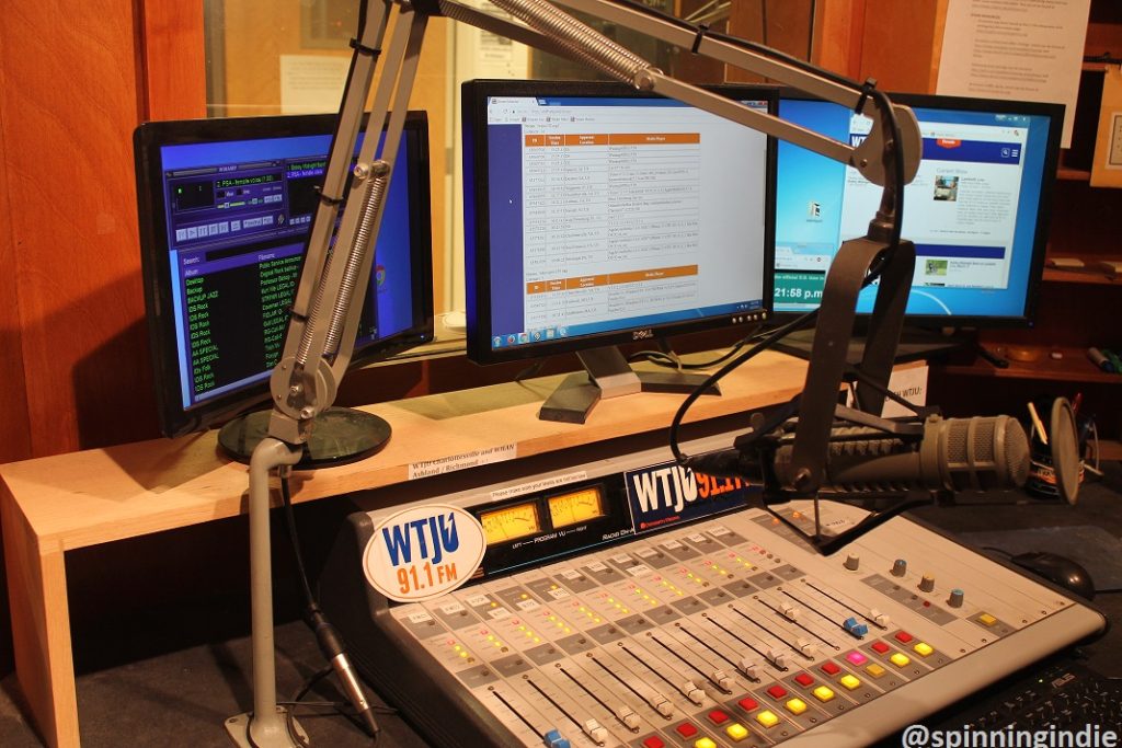 WTJU studio. Photo: J. Waits