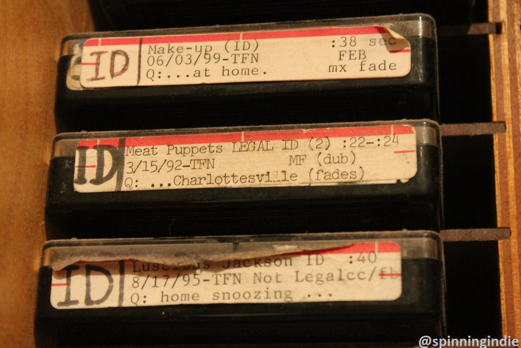 1990s carts in WTJU studio. Photo: J. Waits