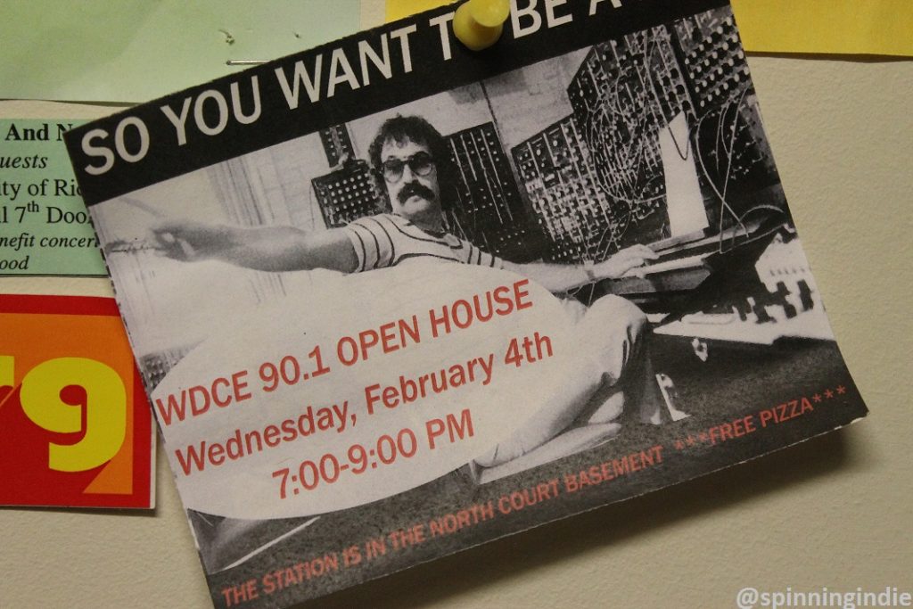 Postcard for WDCE open house. Photo: J. Waits