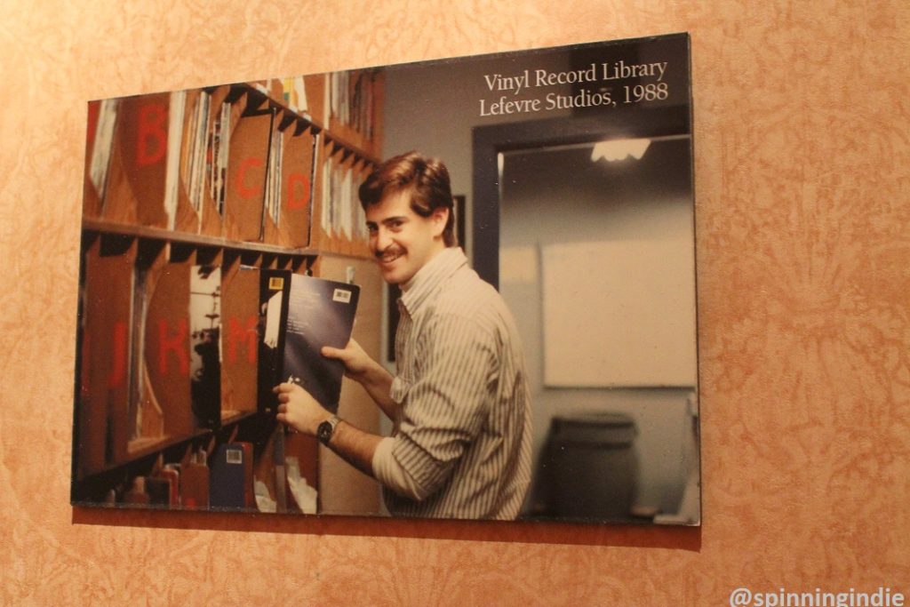 1988 photograph on the wall at WUVA. Photo: J. Waits