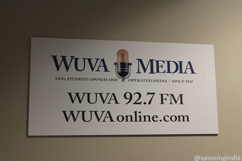 WUVA Media sign at WUVA. Photo: J. Waits