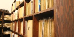 College radio station WCWM's library of 7" vinyl records. Photo: J. Waits