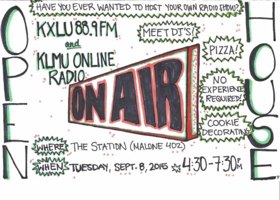 KXLU and KLMU recruitment flyer