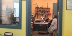 Studio at LPFM community radio station KLLG-LP. Photo: J. Waits/Radio Survivor