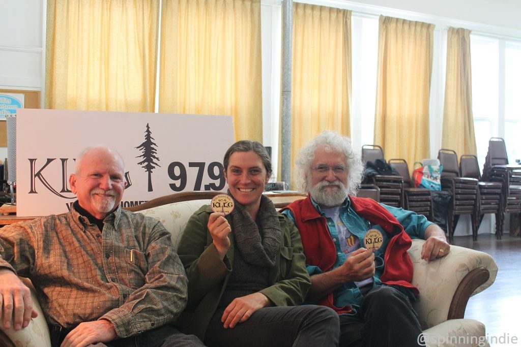 Bob Fry, Michelle Cummins and Roger Wilson at KLLG-LP. Photo: J. Waits/Radio Survivor