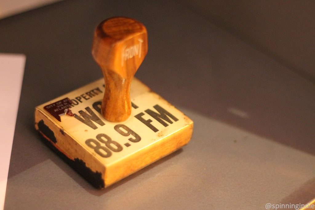 Stamp from IIT radio station's days as WOUI. Photo: J. Waits