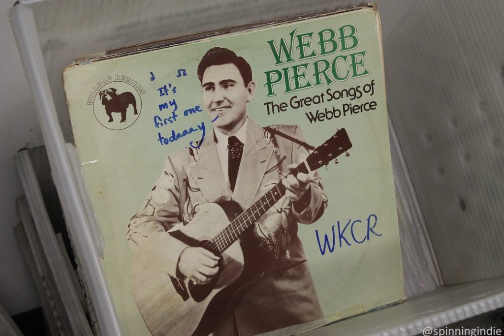 Record at WKCR. Photo: J. Waits