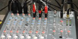 Mixing board in high school radio station VCS Radio aka KVCB-LP studio. Photo: J. Waits