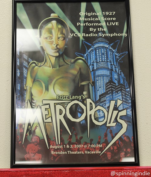 Poster in VCS music room for Metropolis performance. Photo: J. Waits