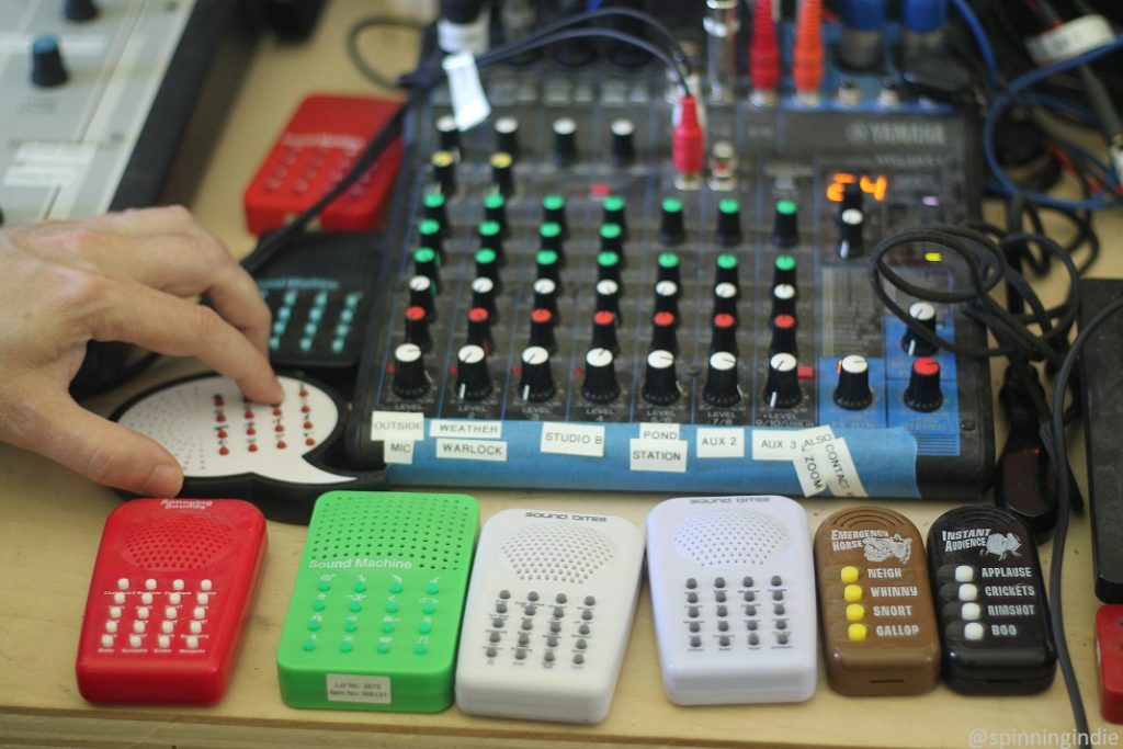 Sound Machines in Wave Farm's WGXC studio. Photo: J. Waits