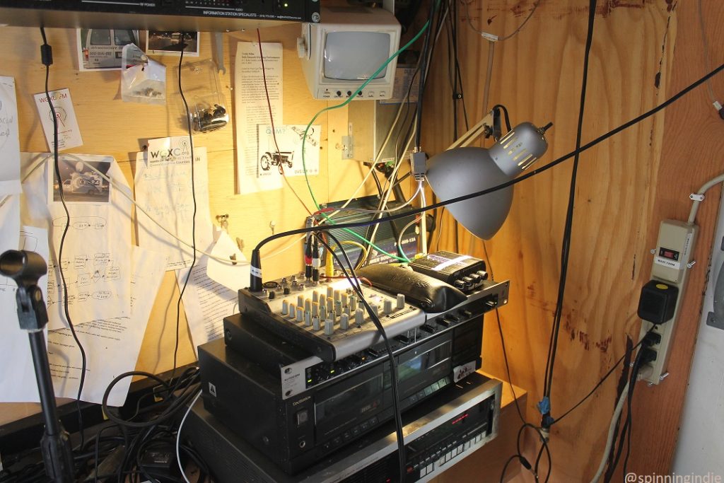 Inside Mobile 49, which houses Standing Wave Radio 1620-AM. Photo: J. Waits