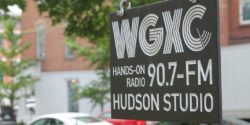 Sign for community radio station WGXC's Hudson studio. Photo: J. Waits