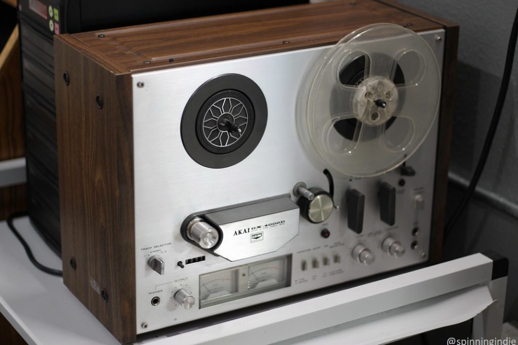 Reel-to-reel equipment in studio at Mendocino High School. Photo: J. Waits