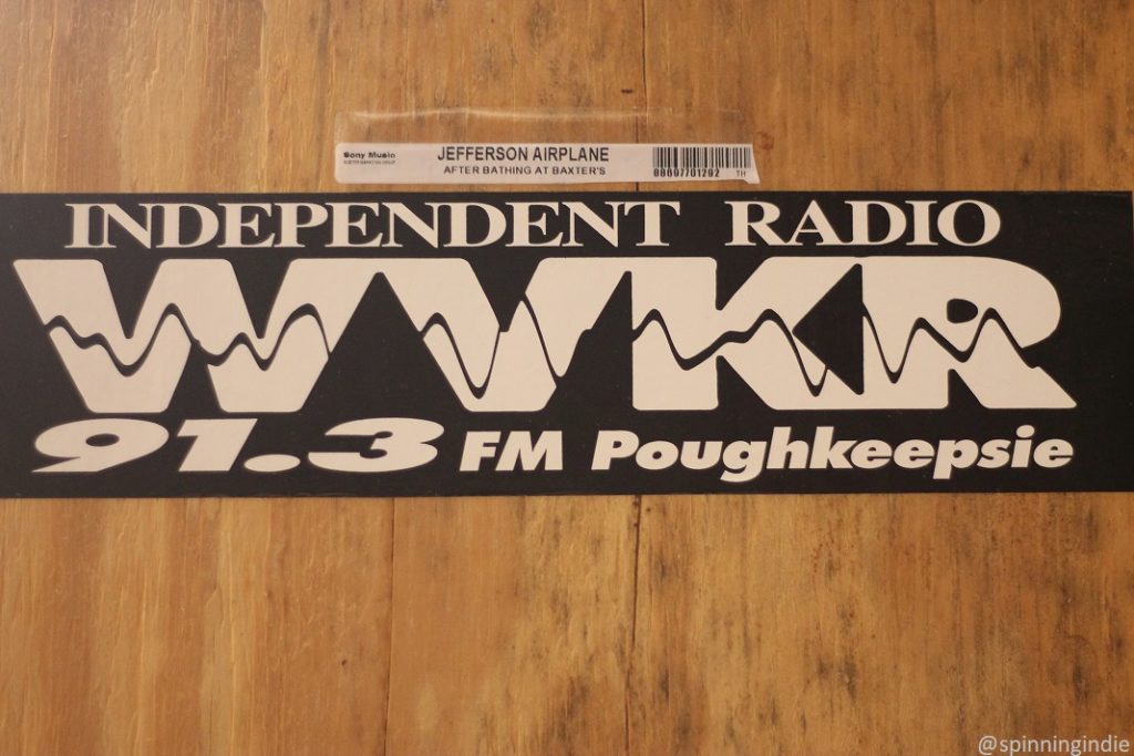 WVKR sticker posted at the Vassar College radio station. Photo: J. Waits