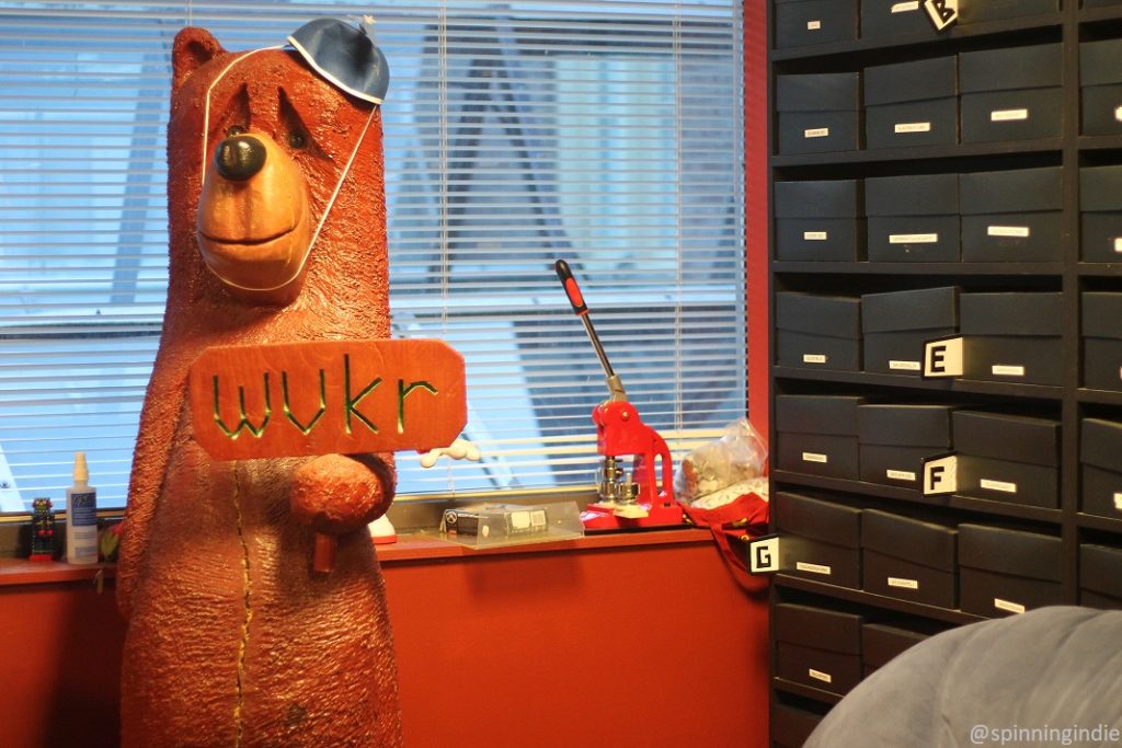 WVKR bear at the Vassar College radio station. Photo: J. Waits