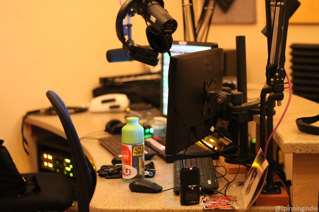 On-air studio at community radio station Portland Radio Project. Photo: J. Waits