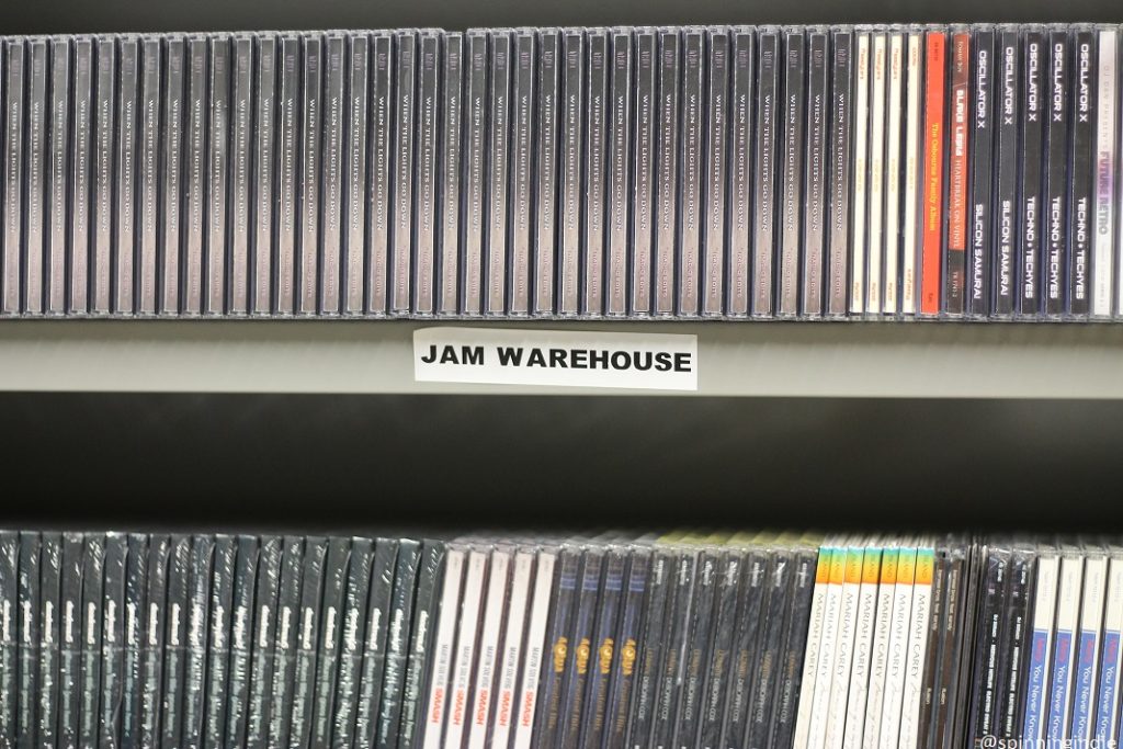 CDs in KNHC's promotions closet. Photo: J. Waits