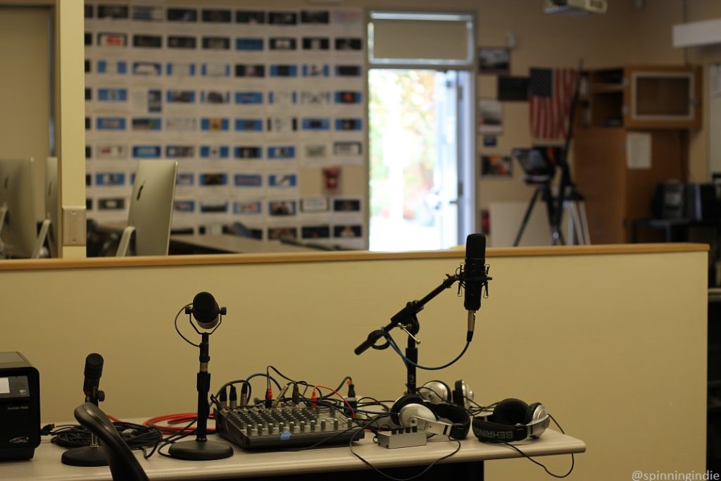 Audio equipment in classroom at Bellevue High School. Photo: J. Waits/Radio Survivor