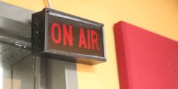 Radio station On Air sign. Photo: J. Waits