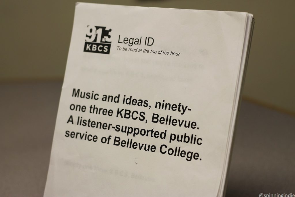 Legal ID for KBCS: Music and ideas, ninety-one three KBCS, Bellevue. A listener-supported public service of Bellevue College. Photo: J. Waits/Radio Survivor