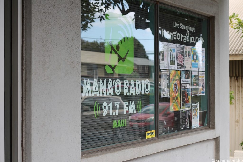 Front of Mana'o Radio building in Wailuku, Maui. Photo: J. Waits/Radio Survivor