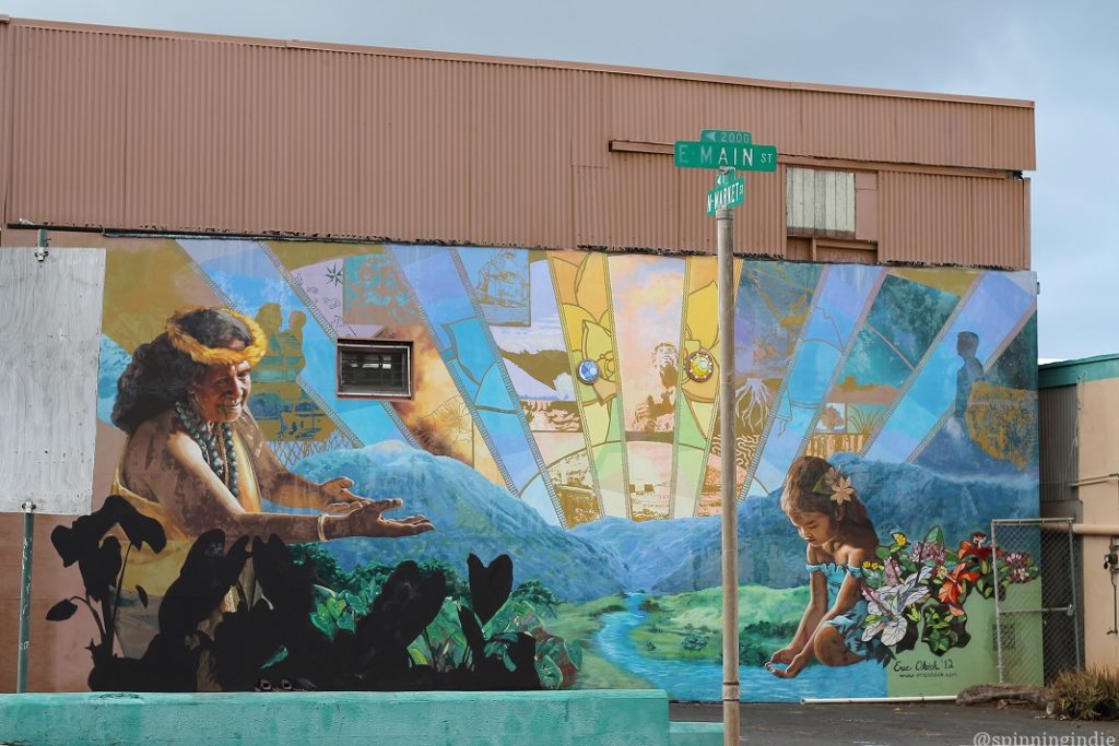 Mural on wall in Wailuku. Photo: J. Waits/Radio Survivor