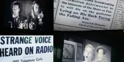 collage of still images from radio-themed films