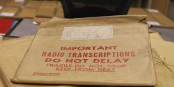 Photo of vintage transcription discs at Library of Congress. Photo: Jennifer Waits