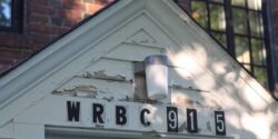 Radio Station Visit #184: WRBC-FM at Bates College Photo of entrance to college radio station WRBC, the student radio station at Bates College. Photo: J. Waits
