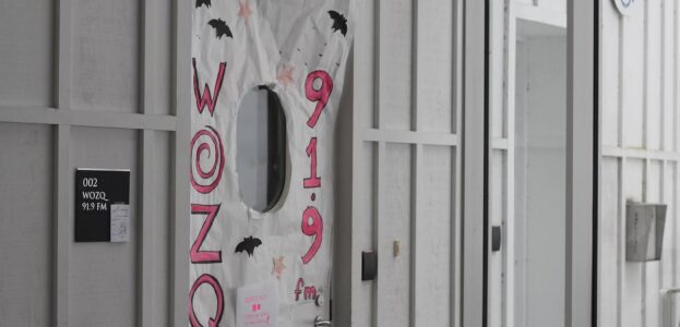 Photo of entrance to Smith College radio station WOZQ. Photo: J. Waits